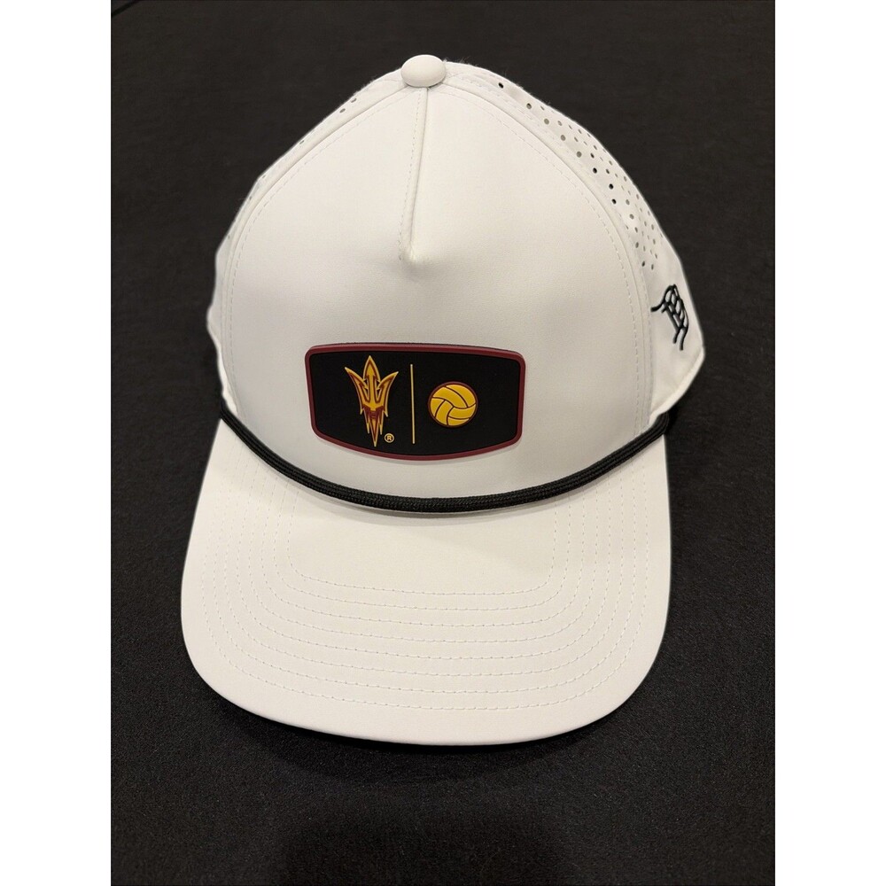 Branded Bills Arizona State Sun Devils Football Hat White One Size Snapback Cap